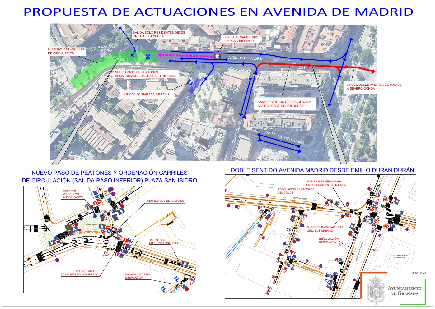 Rearrangement avenida de Madrid